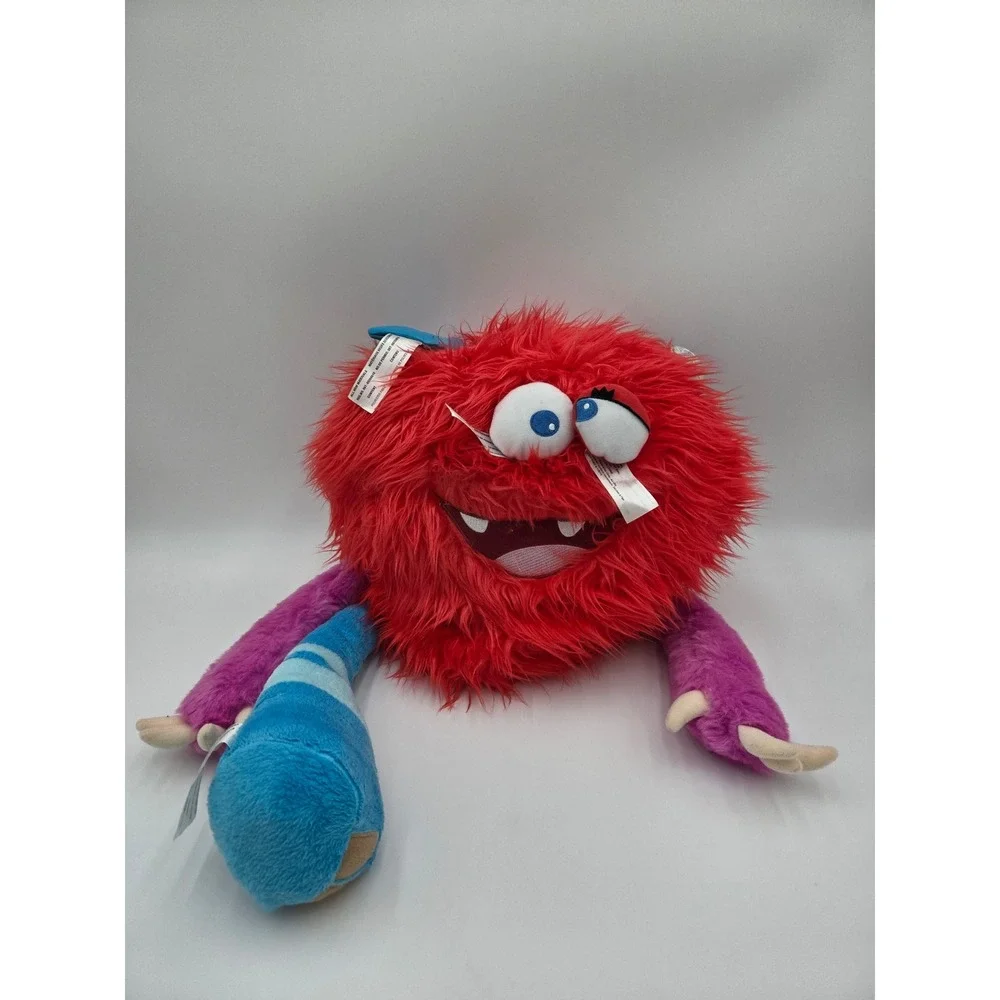 Disney Pixar Monsters University Art Plush Furry Hat Red Purple Blue Costume